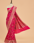 Rani Pink Jaal Saree in Georgette