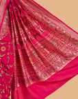 Rani Pink Jaal Saree in Georgette