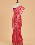 Rani Pink Brocade Saree in Silk