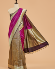 Magenta Patli Pallu Saree in Silk