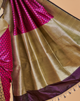 Magenta Patli Pallu Saree in Silk