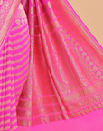 Rani Pink Lehariya Saree in Georgette