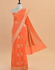 Orange Butta Saree In Georgette