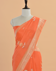Orange Butta Saree In Georgette