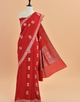Red Butta Saree In Georgette