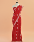 Red Butta Saree In Georgette