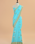 Firozi Butta Saree In Georgette