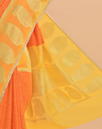 Yellow Jaal Saree In Georgette