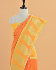 Yellow Jaal Saree In Georgette