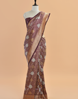 Magenta Brocade Saree In Silk