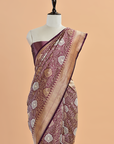 Magenta Brocade Saree In Silk
