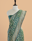 Rama Green Jaal Saree in Silk