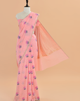 Peach Butta Saree In Georgette
