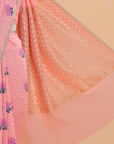 Peach Butta Saree In Georgette