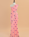 Peach Butta Saree In Georgette