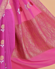 Pink Butta Saree In Georgette