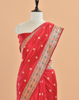 Red Butti Saree in Silk