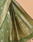 Green Brocade Saree In Silk