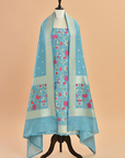 Sky Blue Jaal Dress in Silk