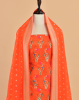 Orange Butta Dress in Silk