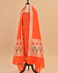 Orange Butta Dress in Silk