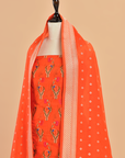Orange Butta Dress in Silk