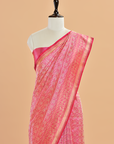 Rani Pink Brocade Saree in Silk
