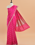 Rani Pink Butti Silk Saree
