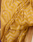 Yellow Lehariya Saree In Georgette