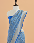 Royal Blue Brocade silk Saree