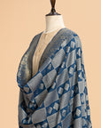 Navy Blue Jamdani Georgette Tussar Dupatta