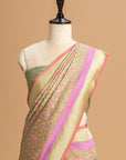 Pistachio Green Patola Silk Saree