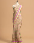 Pistachio Green Patola Silk Saree