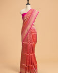 Rani Pink Brocade Saree in Silk