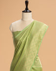 Sea Green Brocade Silk Saree