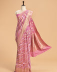 Pink Kadwa Georgette Tussar Saree
