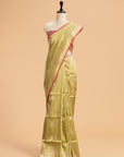 Light Green Brocade Silk Saree