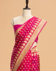 Rani Pink Kadwa Butta Silk Saree
