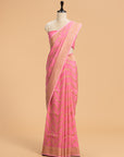 Pink Kadwa Muslin Silk Saree