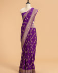 Purple Kadwa Muslin Silk Saree