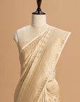 Off-White Jamdani Silk Saree