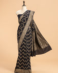 Black Kadwa Muslin Silk Saree