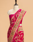 Rani Pink Meenakari Jaal Georgette Saree