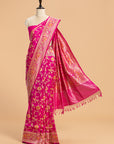 Rani Pink Kadwa Jaal Silk Saree