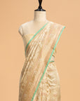 Off-White Kadwa Jaal Silk Saree