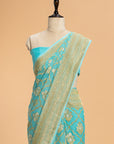 Firozi Kadwa Jaal Georgette Saree