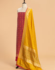 Mustard Pan Patola Silk Dress