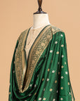 Bottle Green Kadwa Silk Dupatta