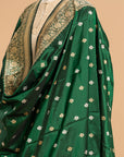 Bottle Green Kadwa Silk Dupatta