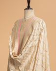 Off-White Kadwa Silk Dupatta